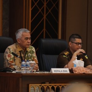 Deputi Hukum dan Kerja Sama BNN RI Berikan Kuliah Umum P4GN Bagi Calon Jaksa — foto 2