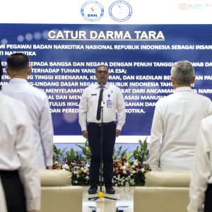 BUKA PELATIHAN DASAR CPNS, SESTAMA TERANGKAN VISI DAN MISI KELEMBAGAAN BNN — foto 5