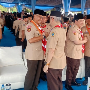 SEMARAKKAN HARI PRAMUKA KE-65, BNN HADIRI PEMBUKAAN JAMNAS XII